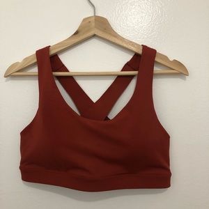 Med. Support Powersoft Sports Bra Tierra Red NWOT